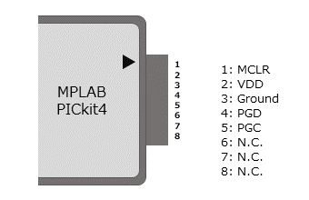 mplab pickit4 connect